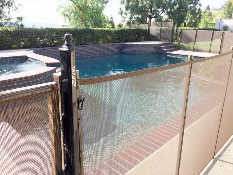 Mesh Fence Around Pool